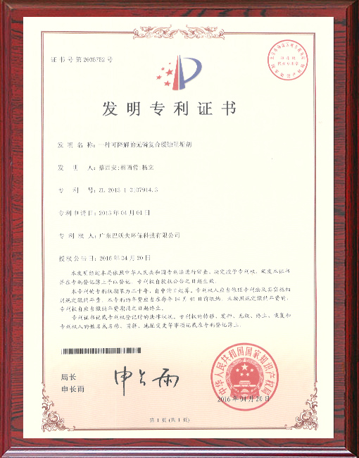 巴沃夫-发明专利证书